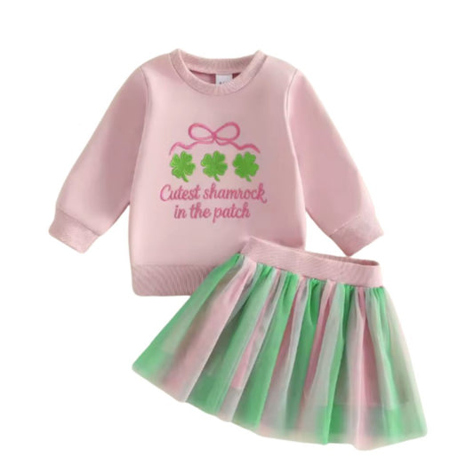 Cutest Shamrock in the Patch Pink Tutu Set